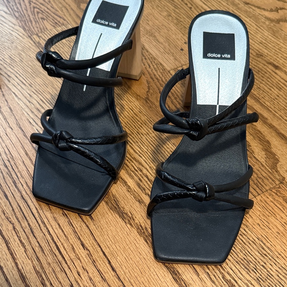 Dolce Vita Black Strappy Heels